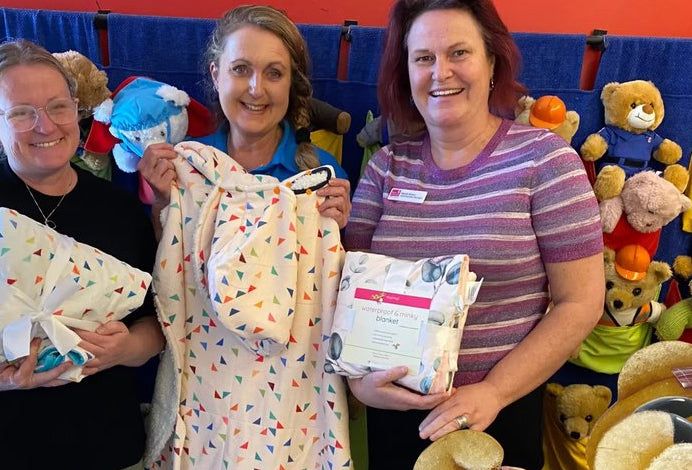 Blanket donations to Bear Cottage, Sydney.